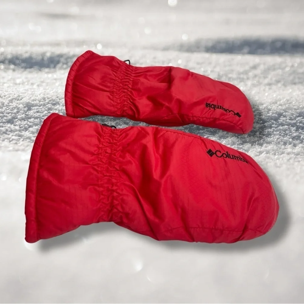 Columbia Youth Red Weather Resistant Mittens Size Youth XL